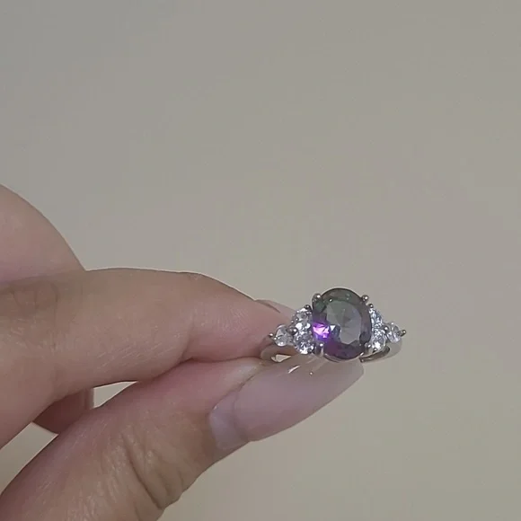 Mystic Topaz Ring Size 7 - Picture 5 of 5